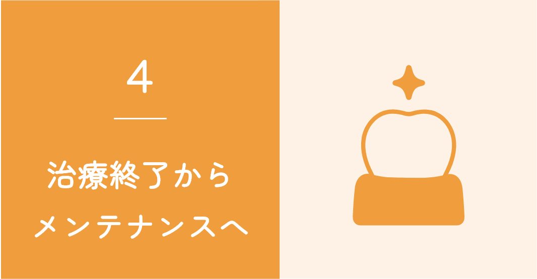 治療終了からメンテナンスへ